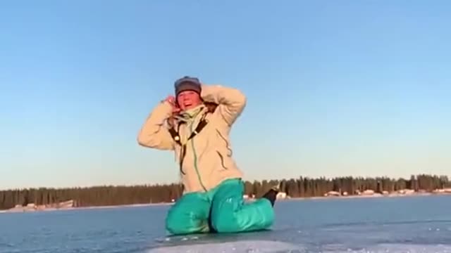 When skating in Lapland