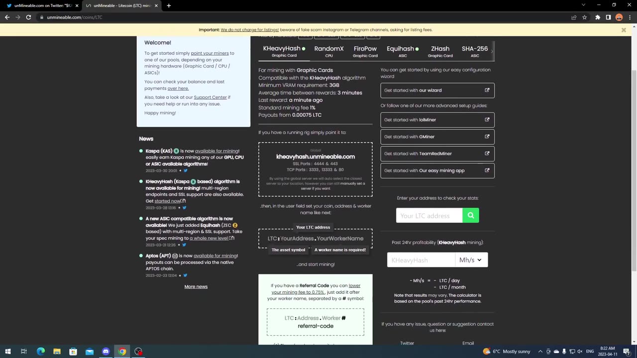 Unmineable Adds Kheavyhash | KASPA | Kaspa Mining To Unmineable | 3GB GPU Mining & Higher