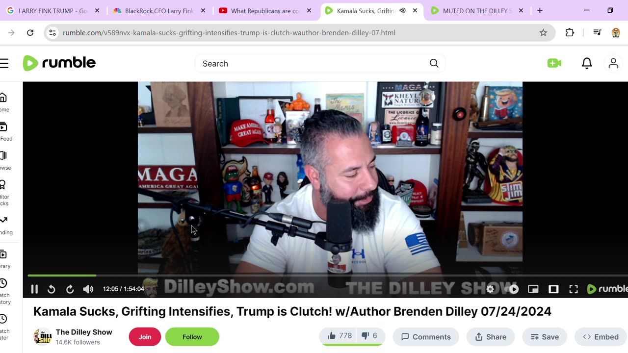 Grifter Brenden Dilley "The Dilley Whacker" sounding like RFK, lol