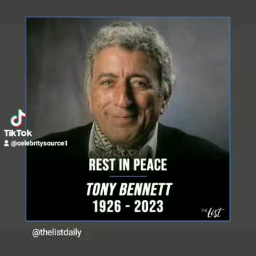 Rip to music legend Tony Bennett 🕊🙏