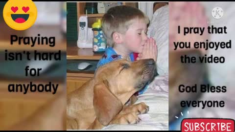 Even the Dogs know how to pray.🙏🙏🙏