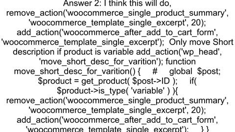 How To Move Product Variation Descriptions in WooCommerce