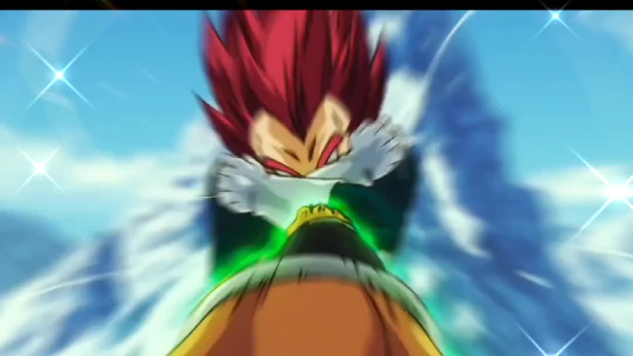 Vegeta punched hard Broly