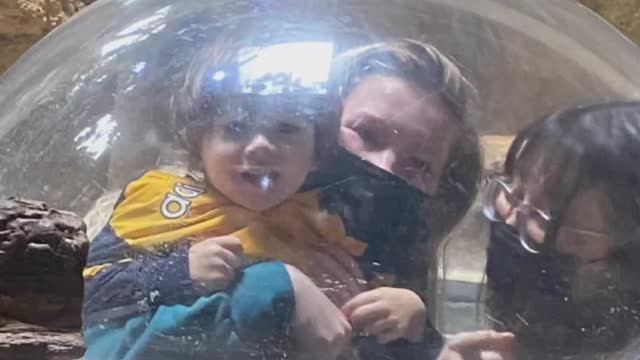 Family at Greensboro Science center