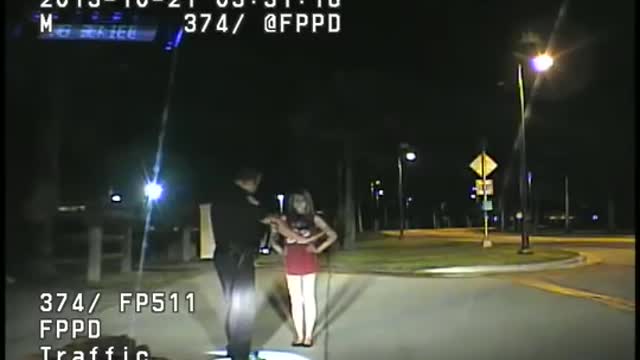 Young lady with NO PANTS Does Field Sobriety Test - Police Dash-cam viral video