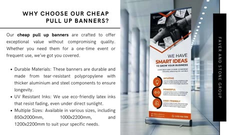 Cheap Pull Up Banners for Your Business Needs