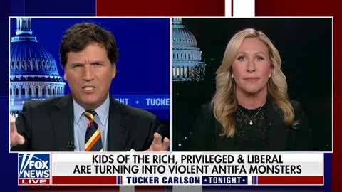 Tucker Carlson & MTG - Antifa are terrorists