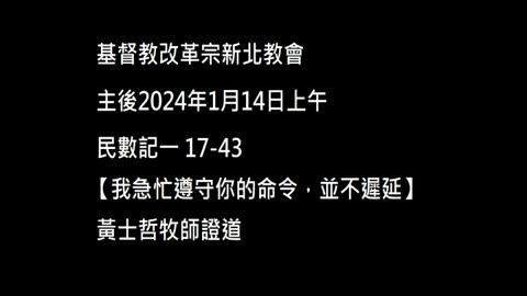 【我急忙遵守你的命令，並不遲延】