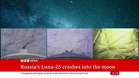 Russia's lunna 25 space craft crashes on moom