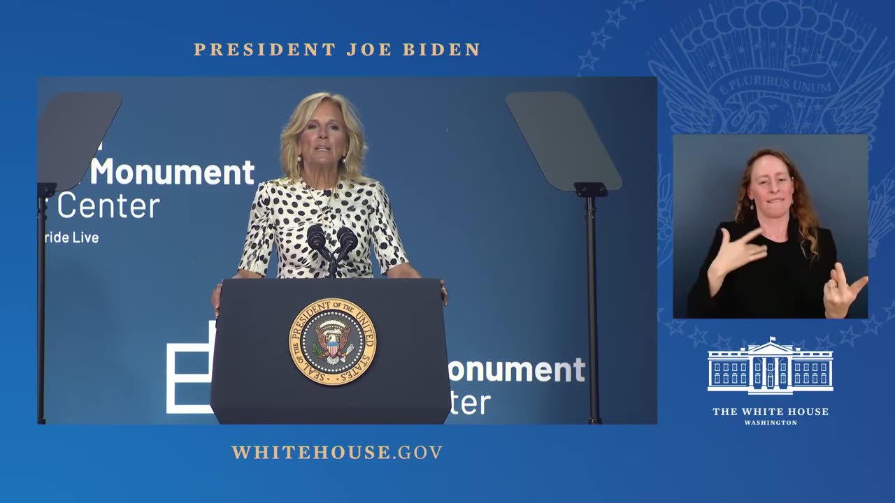 President Biden and the First Lady Deliver Remarks at the Stonewall National Monument