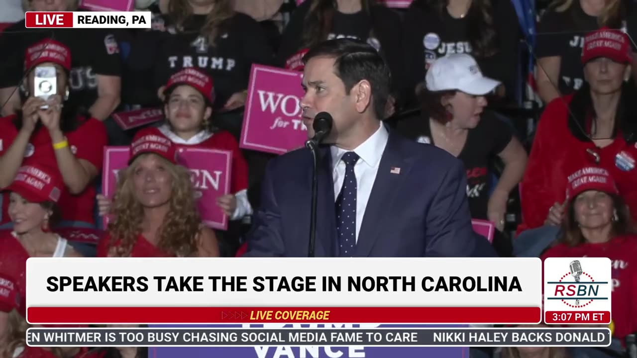 Marco Rubio Reading Pennsylvania 11/4/24