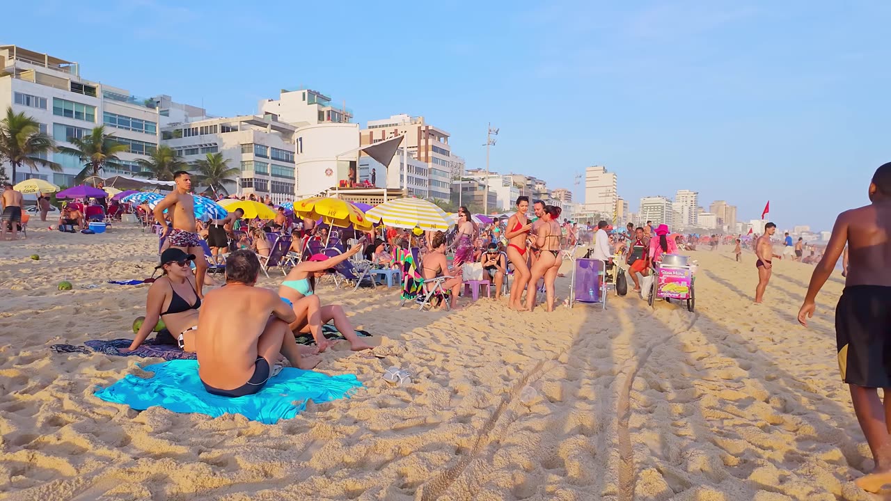 Muses in thongs on the beach in Rio de Janeiro