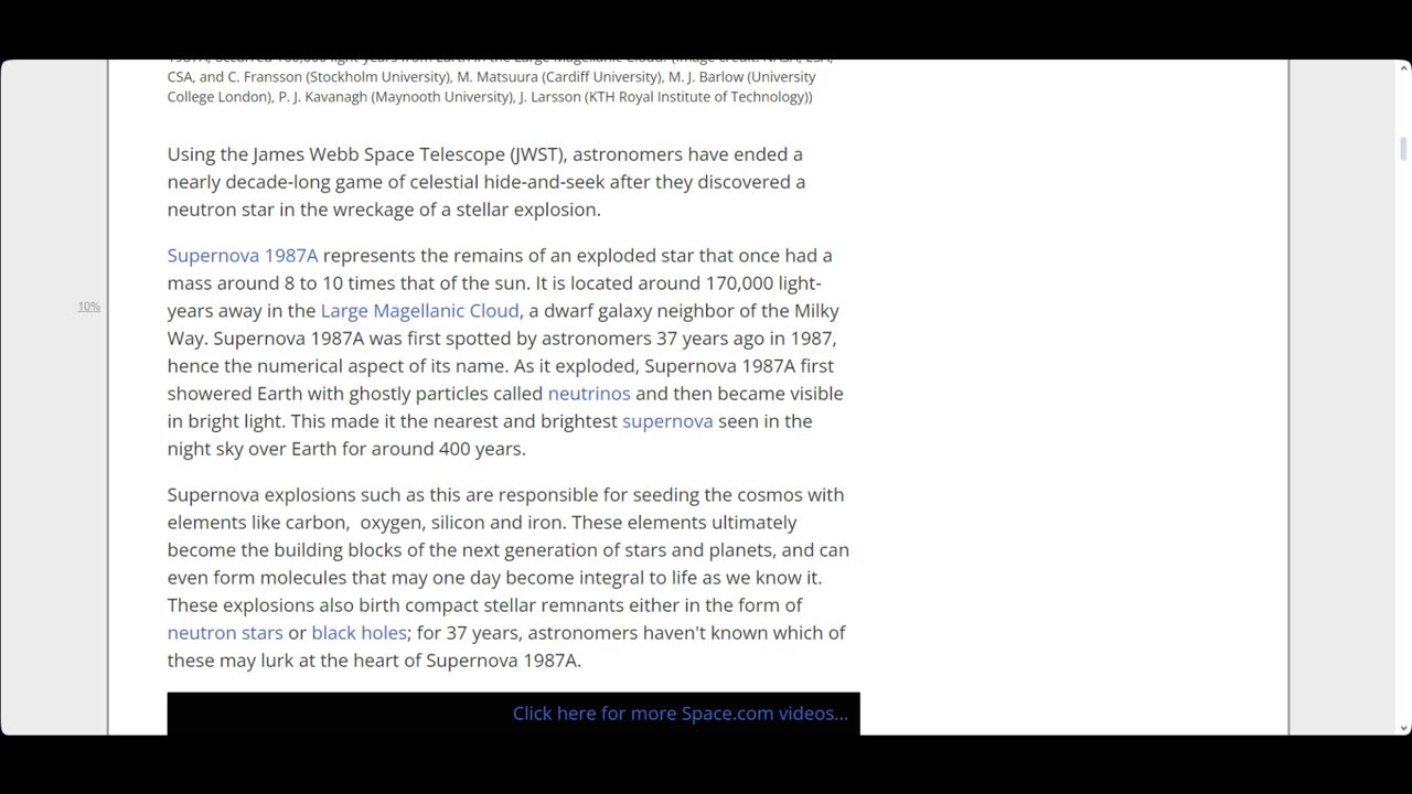 James Webb telescope finds neutron star hiding in aftermath of supernova