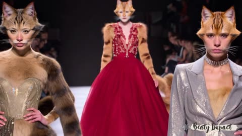 Catwalk Couture: Feline Fashionistas Take the Stage!