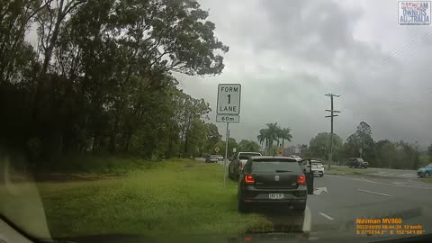 Hilux loses control and gets airborne - Pinjarra Hills QLD