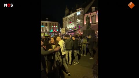 Light Parade In Sittard-Geleen Against Corona Mandates