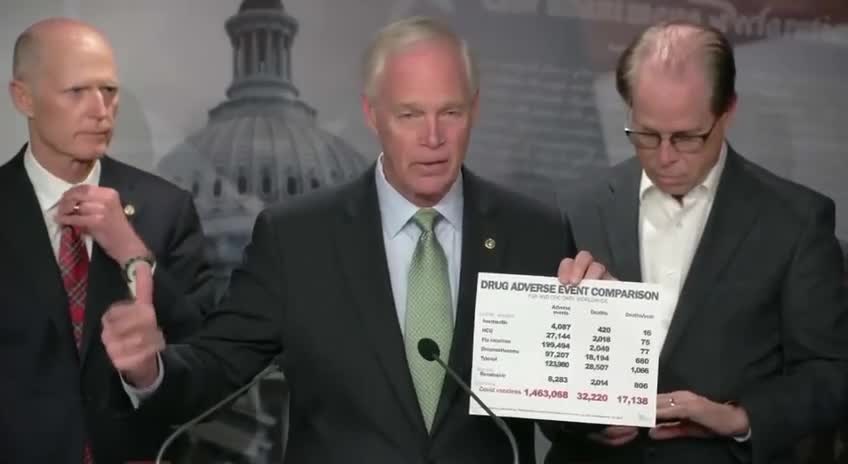 Sen. Ron Johnson: 'It's an Insane Policy' to Force Anyone to Take a Covid-19 Injection