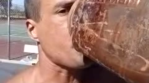 9:59am, "DOWN THE BROWN" (Brown Squirrel down hole used by God)