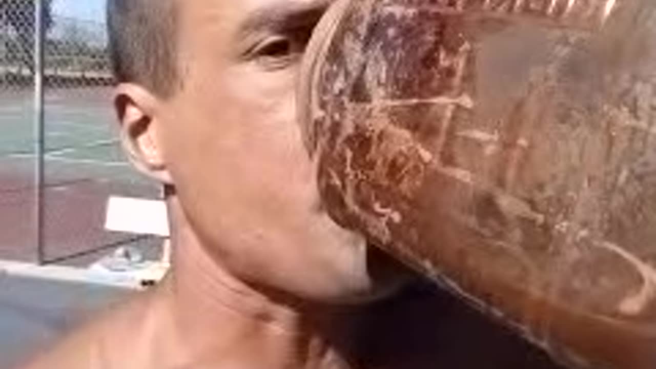 9:59am, "DOWN THE BROWN" (Brown Squirrel down hole used by God)