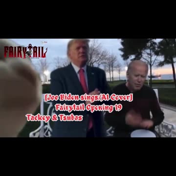 [Joe Biden sings/AI Cover] Fairy tail Opening 19 | Tackey & Tsubasa - Yume-iro Graffiti