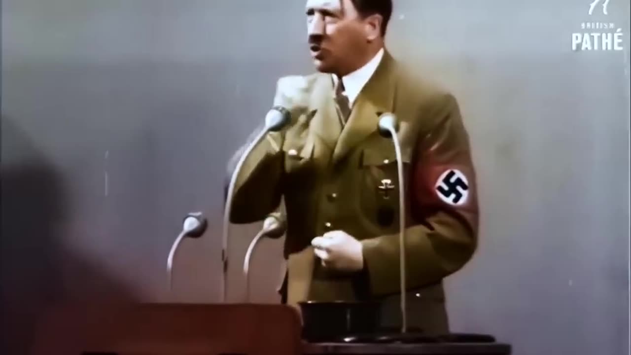 Rare video of hitler speech