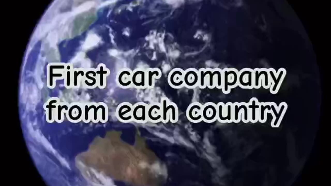 First car company each country