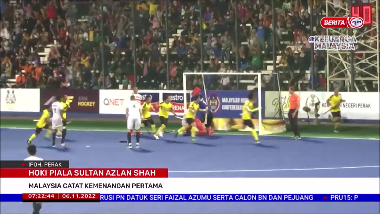 6 NOVEMBER 2022 BERITA PAGI - HOKI PIALA SULTAN AZLAN SHAH: MALAYSIA CATAT KEMENANGAN PERTAMA