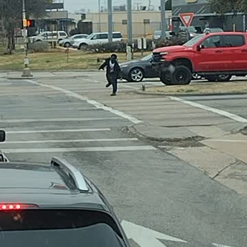 One of mayor Johnson's bridge Tennant's high on drugs harassing motorists in Dallas Texas