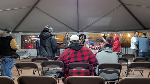 Tent revival in Downtown Portland Oregon