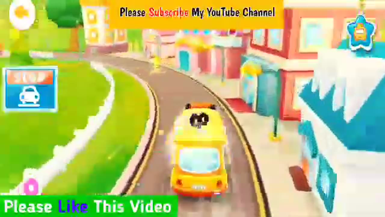 baby school bus !! cartoon toy for kids