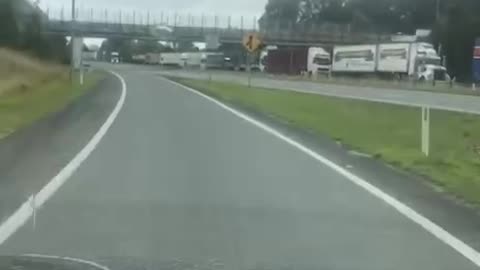 Truckie blockades in Australia Sept. 3 2021