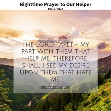 Nighttime Prayer to Our Helper #youtubeshorts #grace #jesus #mercy #faith #fyp #trust #joy #blessed