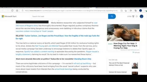 Salon calls Joe Rogan's podcasts dangerous