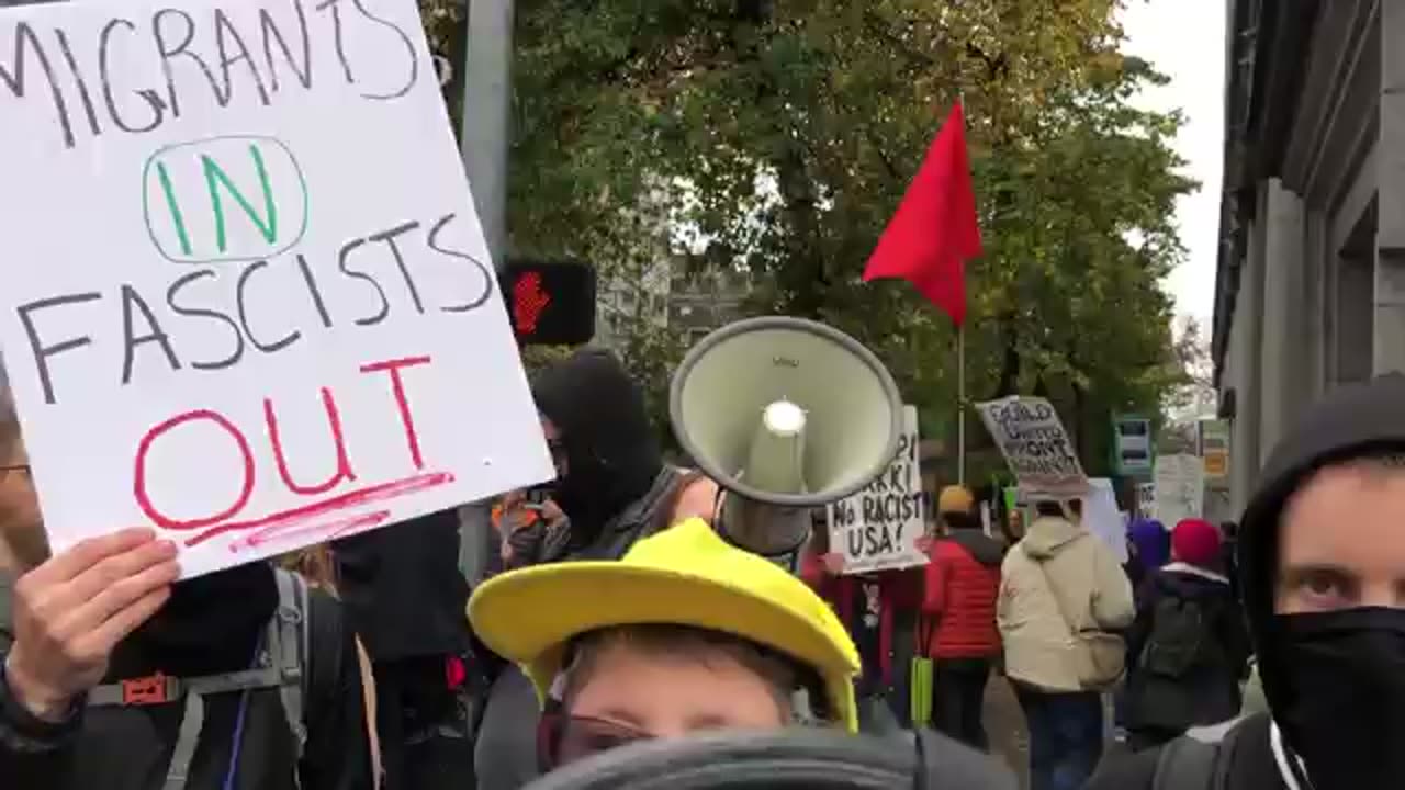 Dec 1 2018 1.1 Seattle 'Death is Coming' Antifa Protest