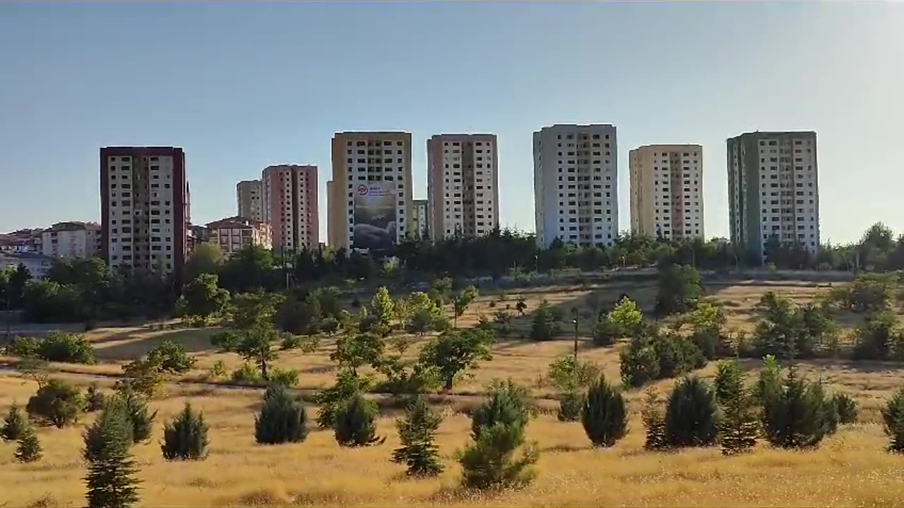 Nine 15-story houses were demolished at the same time in Malatya, Turkey,