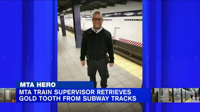 MTA Hero_ Train supervisor saves woman's gold tooth from tracks_1