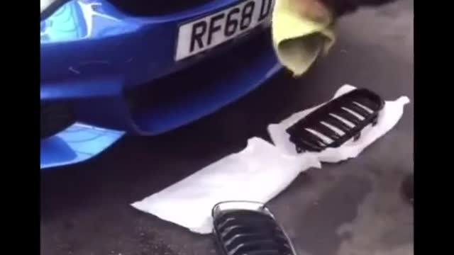 Replace automobile grille
