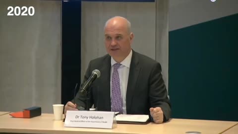 Tony Holohan reads out the fake covid deaths (there were no excess deaths in 2020) 3-01-24