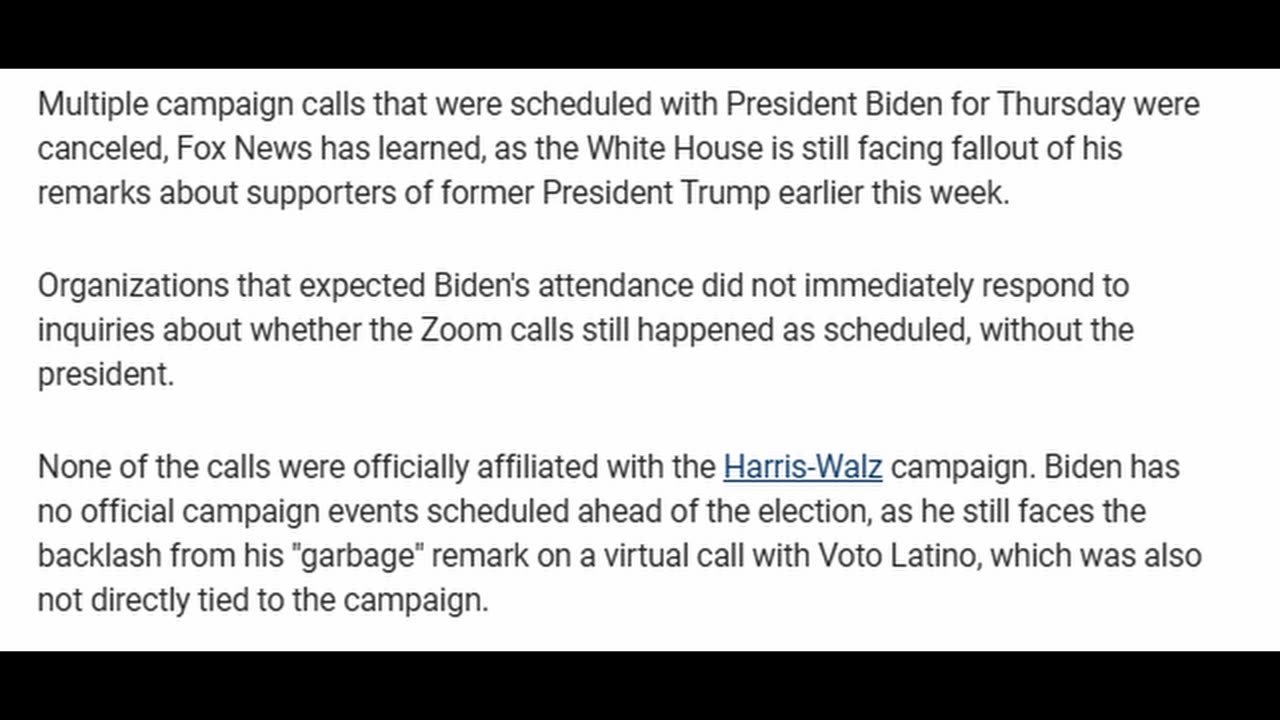 Biden Calls Scrapped After Major Mistake