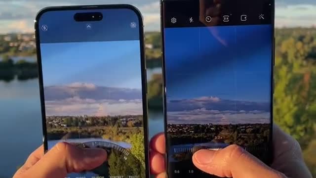 Zoom w iPhone vs Samsung!