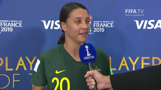 Sam Kerr – Player of the Match – Jamaica v Australia