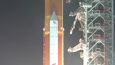 Nasa's Artemis rocket launch from launch pad