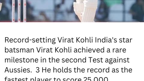 Kohli achieved a rare milestone in the second Test against Aussies | Latest News