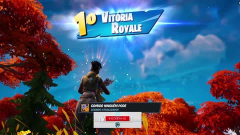 Primeira vitória no Fortnate. Arrombando os inimigos!
