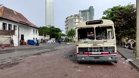 Govt offices destroyed after Sri Lankan clashes