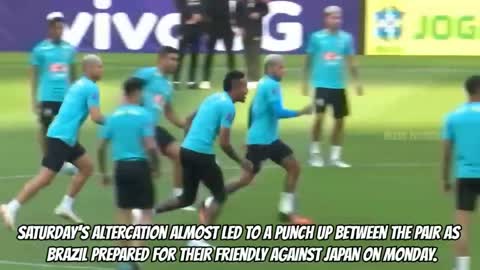 Richarlison vs Vinicius jr FIGHT at Brazil's Training?