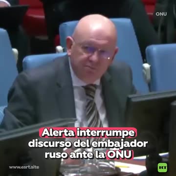 Alerta por terremoto interrumpe el discurso del embajador ruso