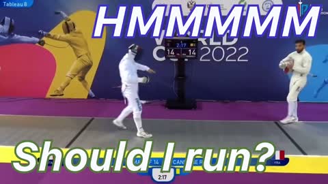 RUNNING at the Olympic Champion - What Could Go Wrong? [Epee Fencing]