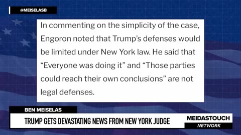 Trump gets DEVASTATING News from New York Judge