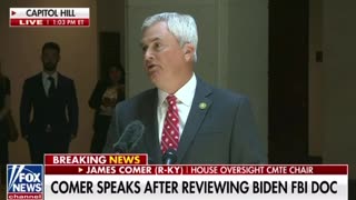 James Comer reviews FBI Biden document